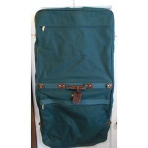 VTG Jaguar Hanging Garment Bag Green Logo Luggage Rare WOW Clothing Suits Pocket